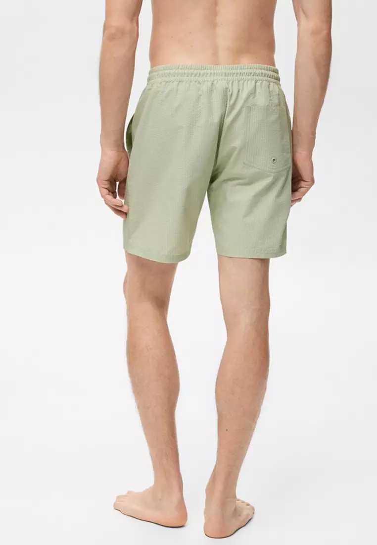 Seersucker Swimming Trunks