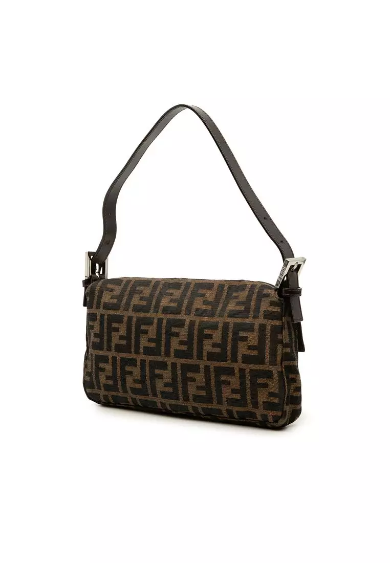 Pre-Loved Fendi Zucca Canvas Baguette