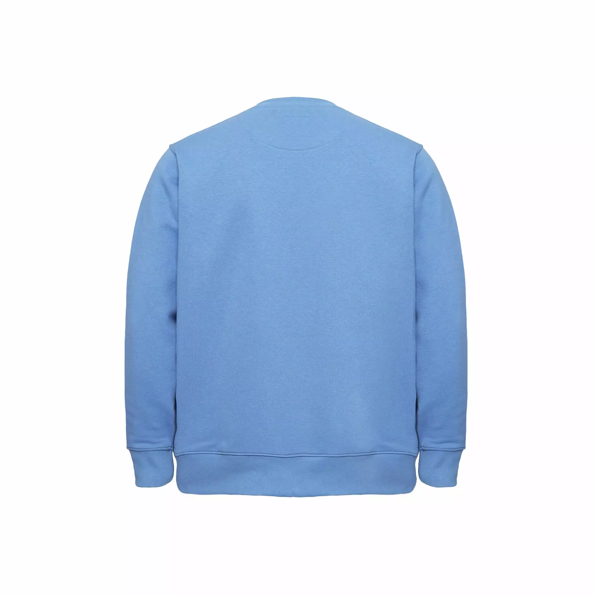 Cotton Well Coofy Crewneck Sweatshirt with Hidden Pocket Steel Blue | Sweater Polos Kantong Tersembunyi Biru Tua