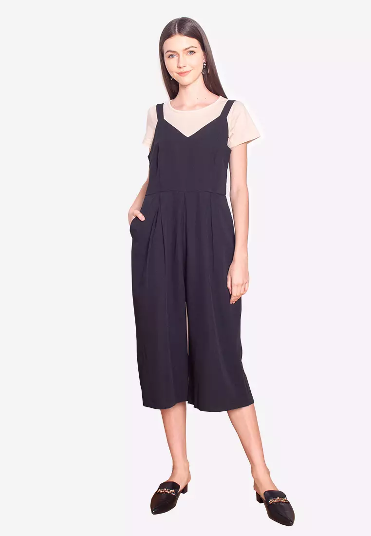 ESPRIT - Tie Waist Modal Jumpsuit at our online shop