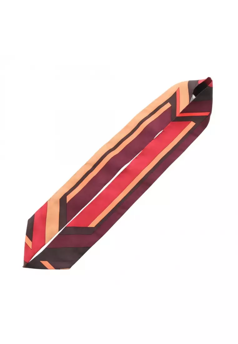 Pre-Loved Hermès twilly ribbon scarf silk multicolor