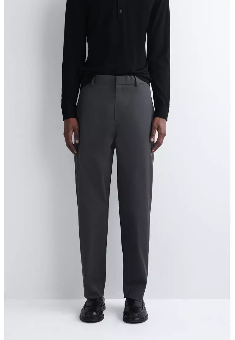 COTTON REGULAR-FIT STRAIGHT-LEG CHINOS