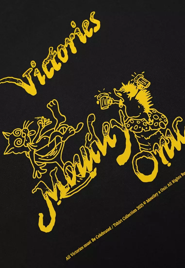 Moutley x Onic - Men's T-Shirt Short Sleeve Oversized Fit Cotton 16s Drinks OL-C080325