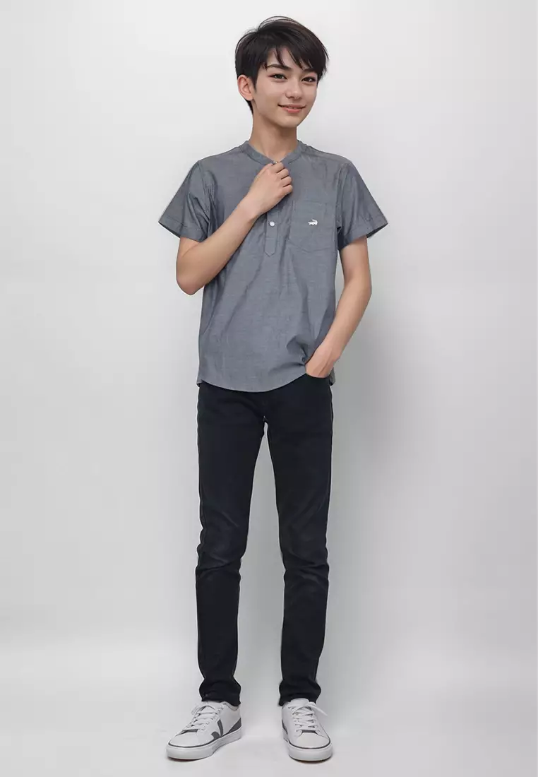 Crocodile KIDS KOKO | Kemeja Koko Katun Lengan Pendek Anak 0274