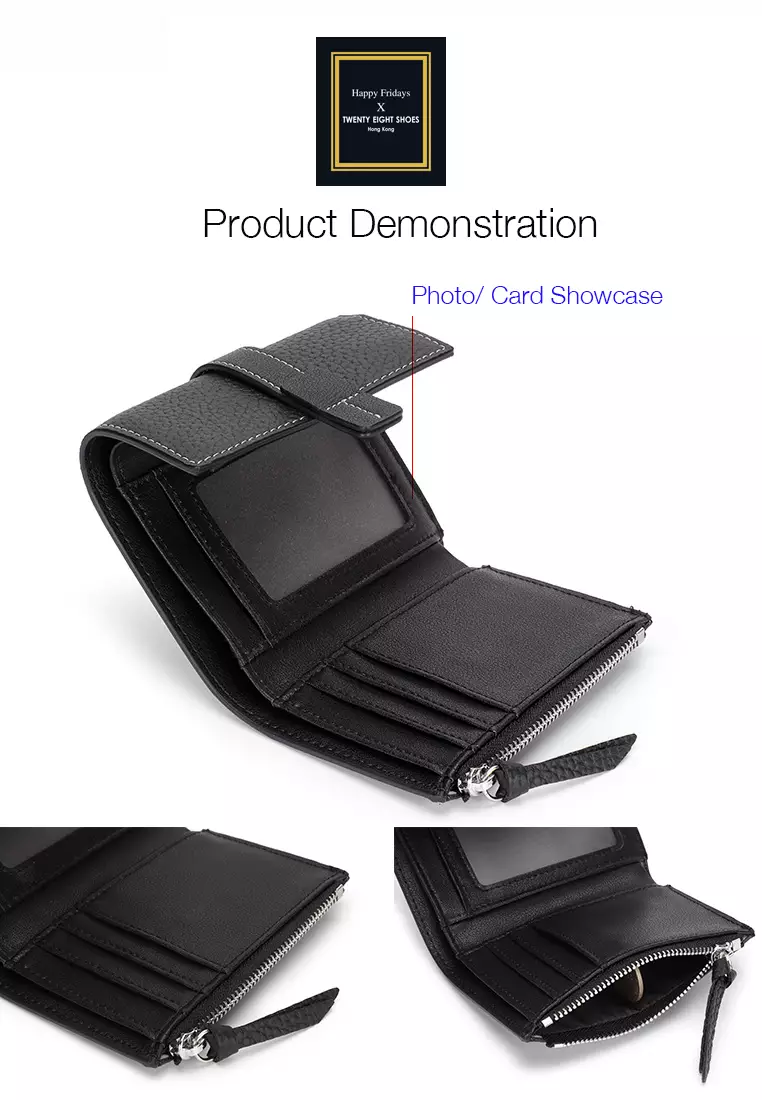 Full Grain Leather Trifold Wallet JW YT-6988