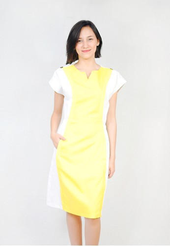 Jual Frances Rtw Ryne Color Block Dress Original Zalora Indonesia