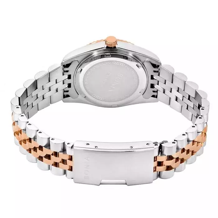 Bonia BNB10550-1616 Silver Kombinasi Rosegold Cewek