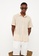 LC WAIKIKI beige Regular Fit Short Sleeve Patterned Men's Shirt 60E39AA24D7BF9GS_3
