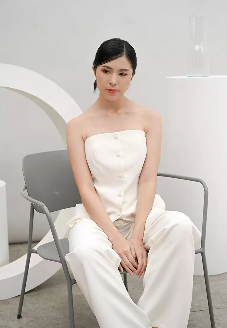 Capsule Tube Top in White