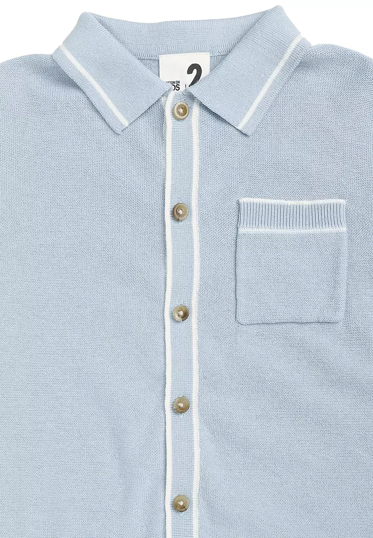 Knitted Short Sleeve Shirt
