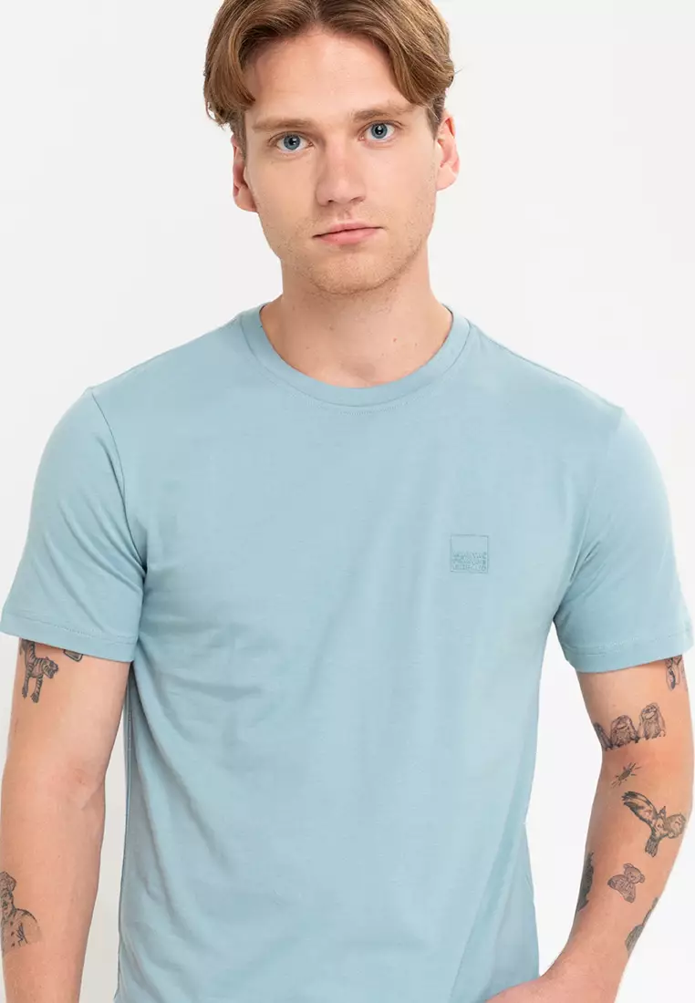 Buy Marithe + Francois Girbaud Men's Bryson Light Blue Tee 2024