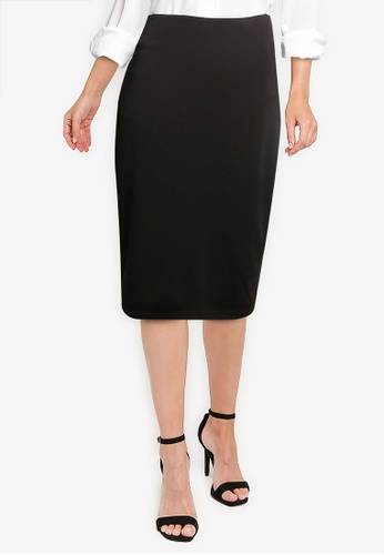 Womens black work skirt clearance