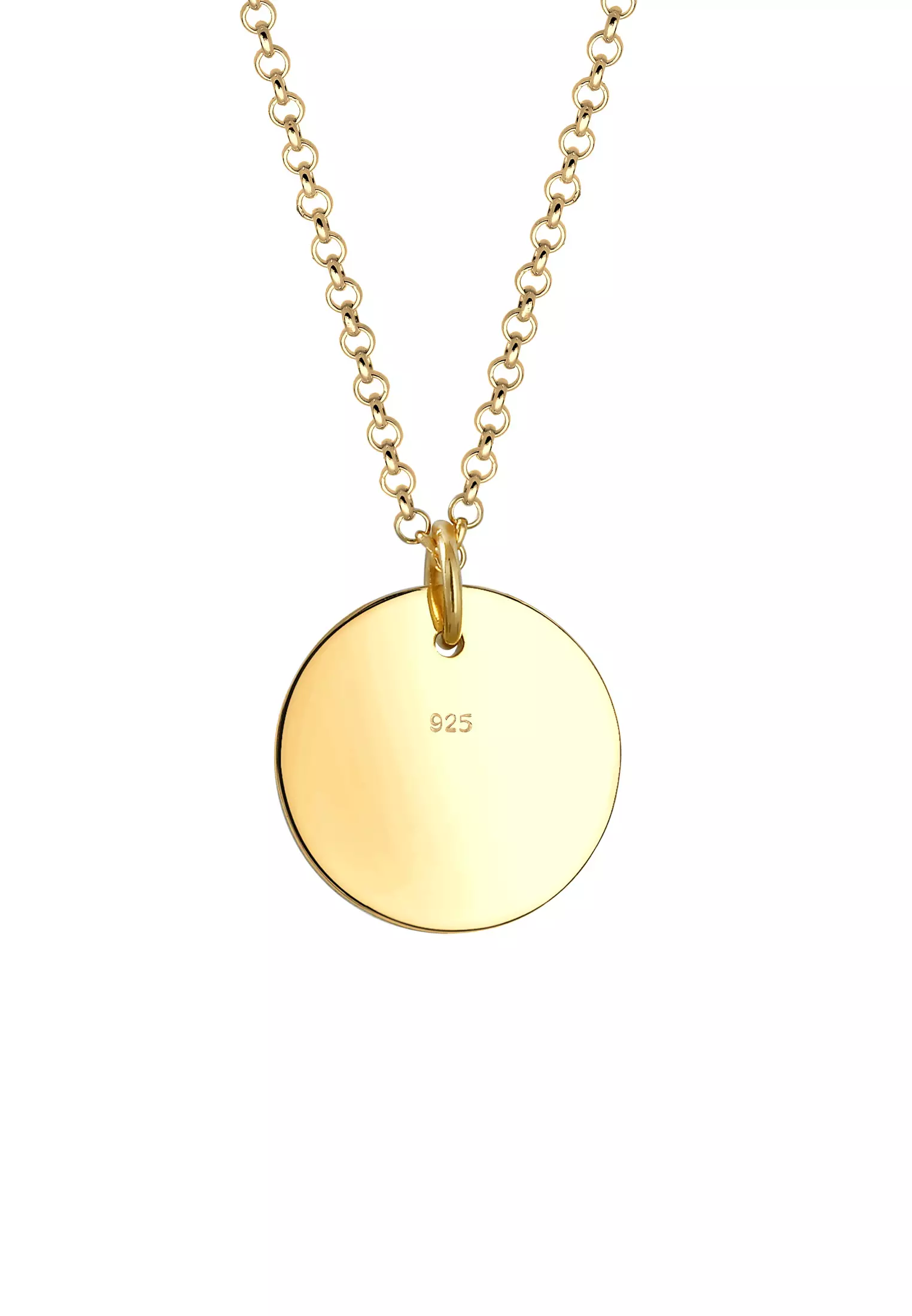 Necklace Chinese Letters Love Symbol Gold Plated