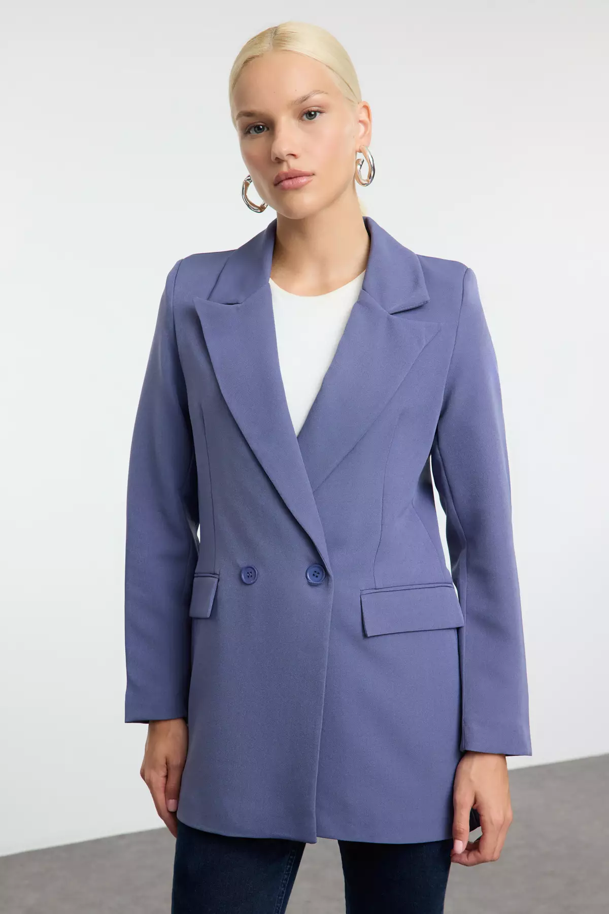 Double Breasted Blazer Jacket