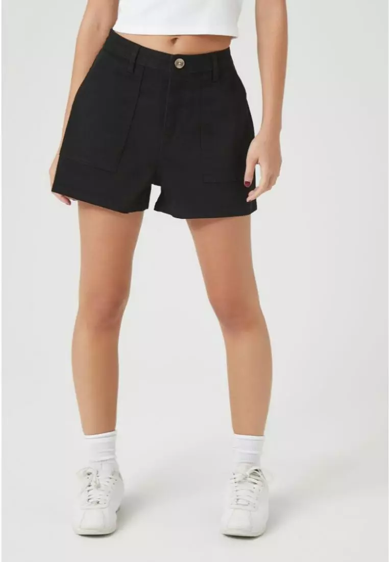 Forever 21 black sales high waisted shorts