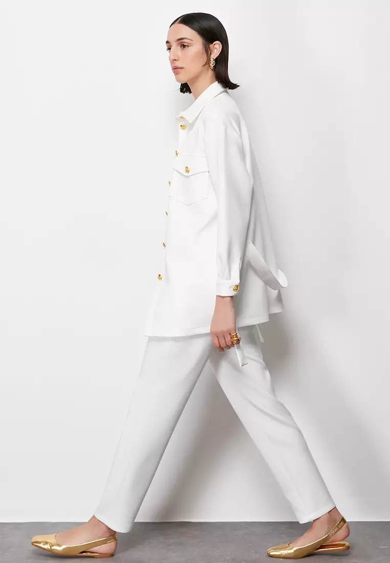 Shacket and Pants Set