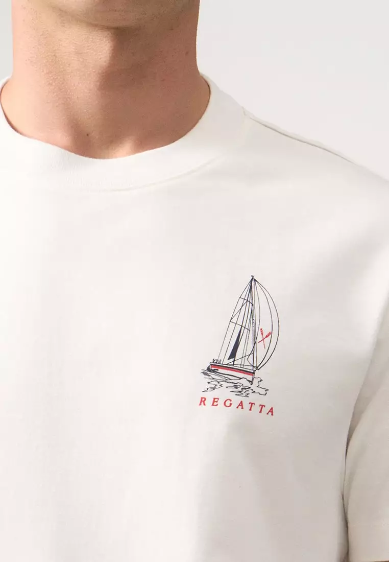 Regular Fit Sailing Graphic T-Shirt