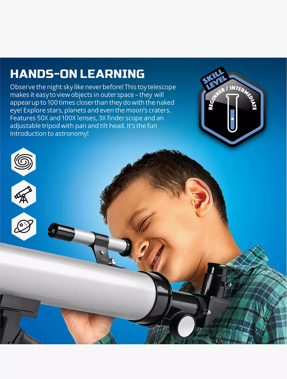 Discovery Mindblown Telescope With Tripod - DCN1423005551 - Multicolor