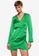 Mango green Ruched Detail Dress F7722AAADB1203GS_1