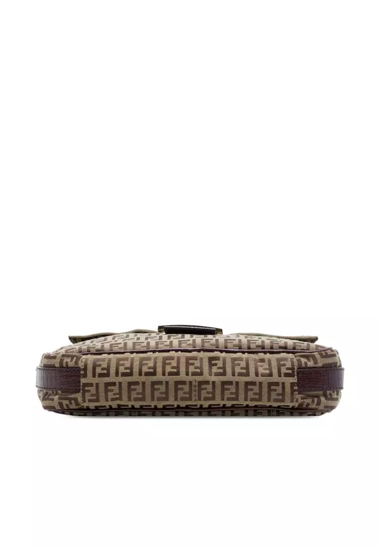 Pre-Loved Fendi Zucchino Canvas Crossbody