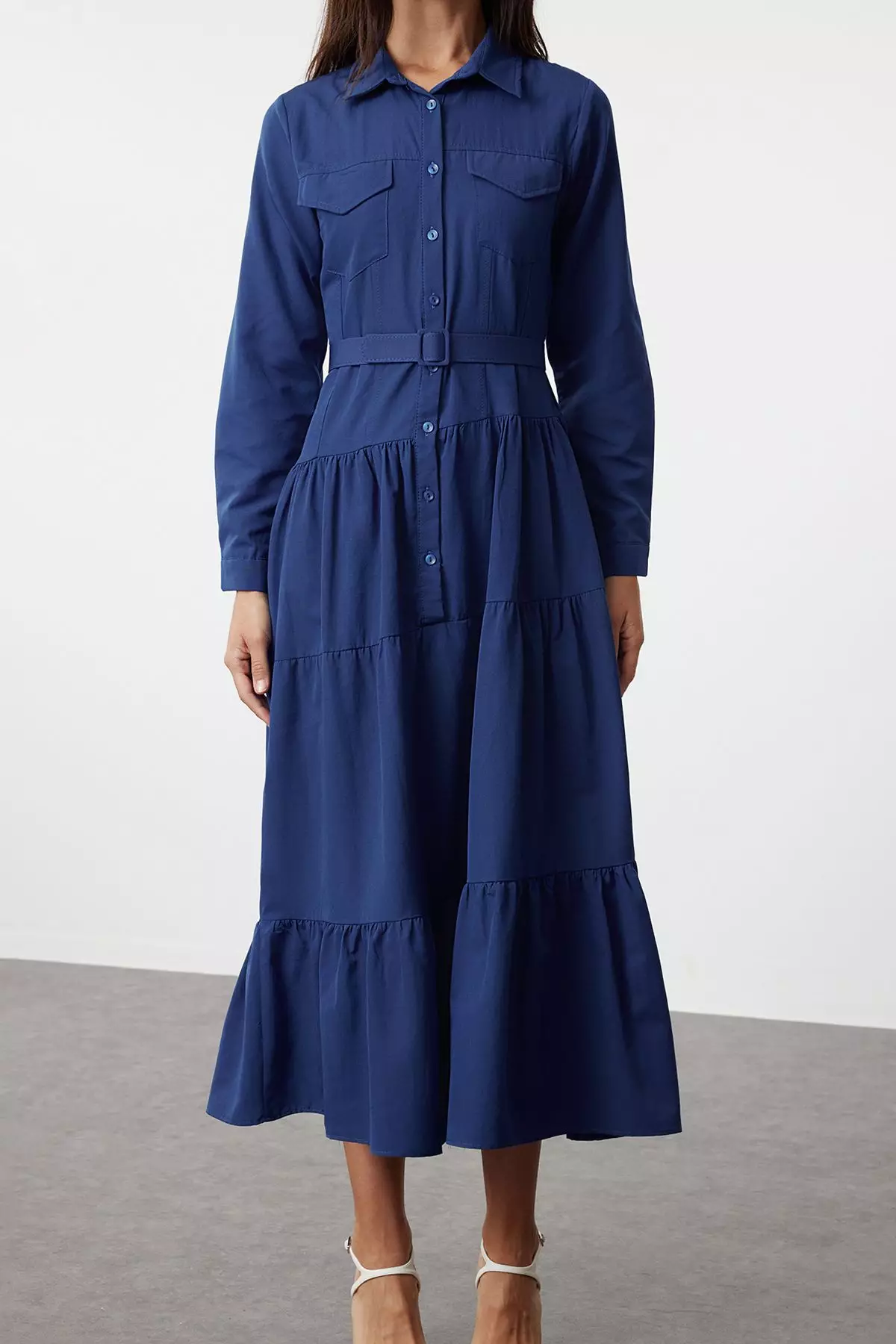 Belted Shirt Dress