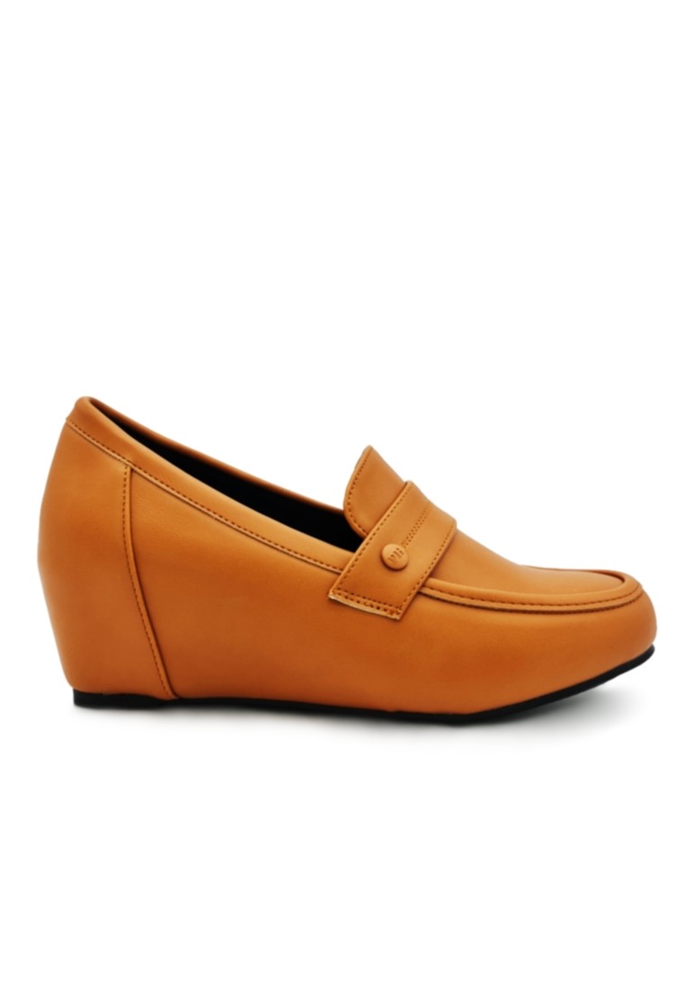 POLO HILL Ladies Rounded Toe Formal Wedge Heels