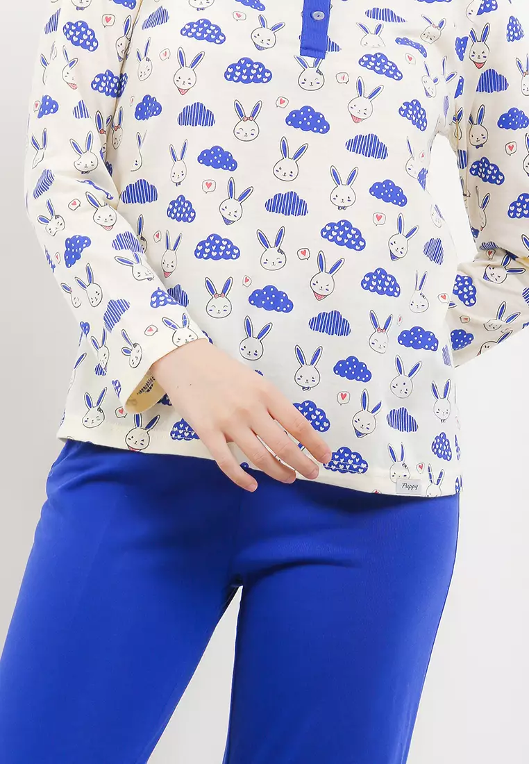 Pyjama Baju Tidur Long Sleeve Long Pants Sleepwear