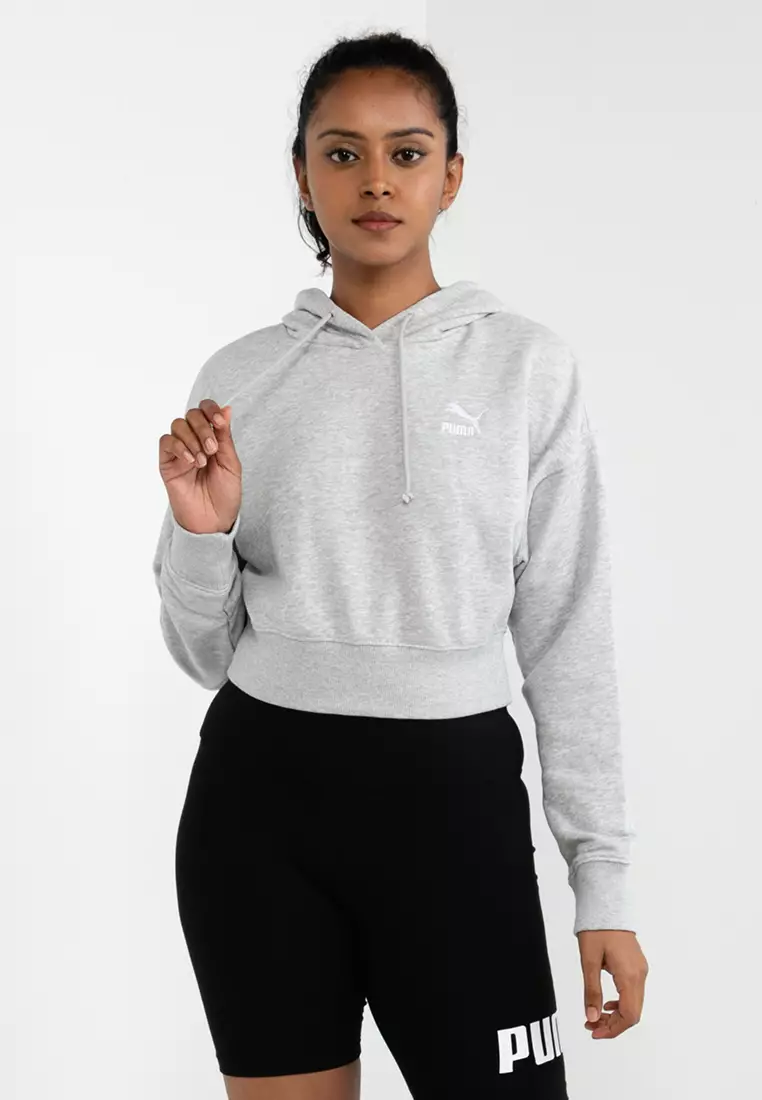 Cropped on sale hoodie puma