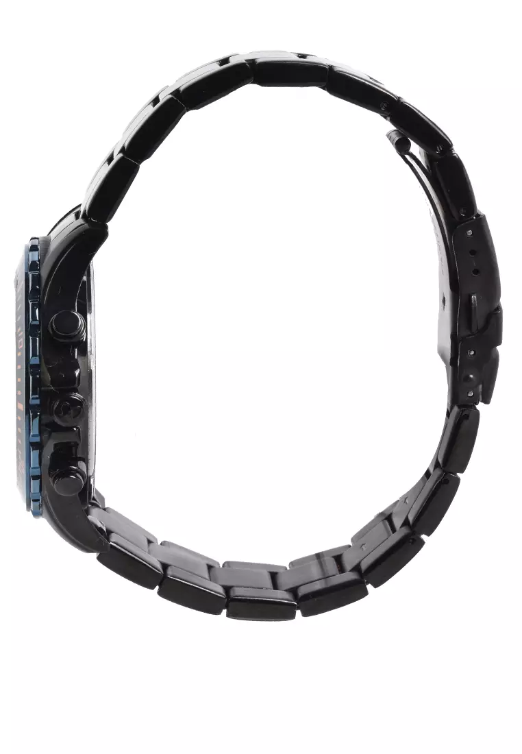 Mirage - Jam Tangan Pria - Black - Stainless Steel - 8601-B