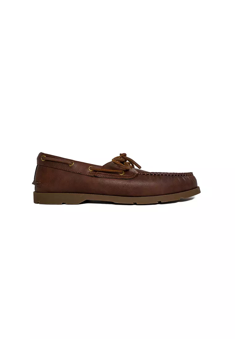 Men's Leeward Boat Shoes Topsider - Dark Brown (25S00031)