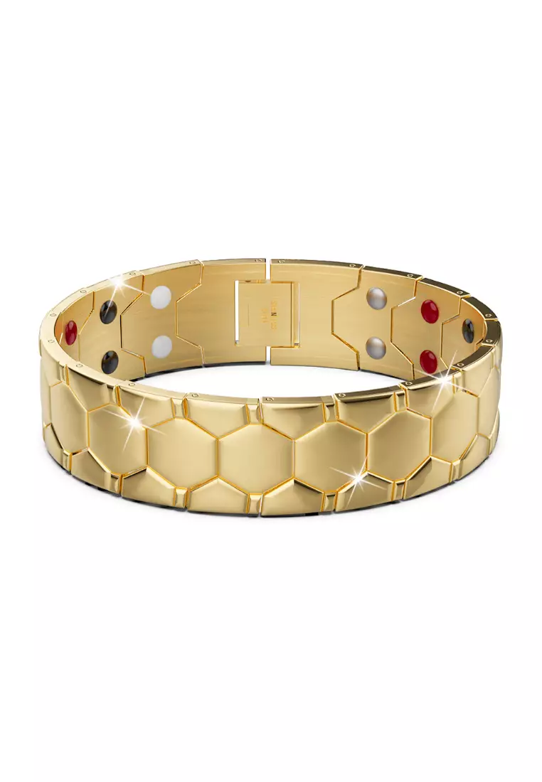 Buy Bullion Gold BULLION GOLD Watch Band Chunky Stack Gold Layered