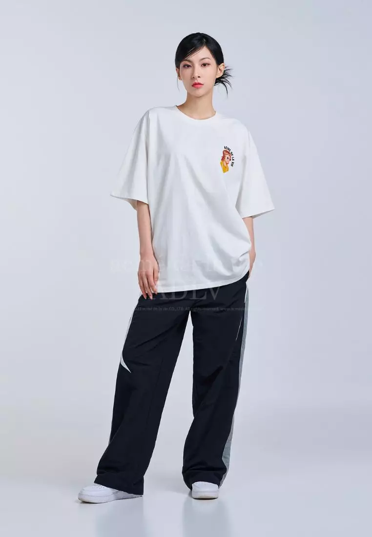 Mini Baby Face Yellow Shirt Short Sleeve T-Shirt Cream