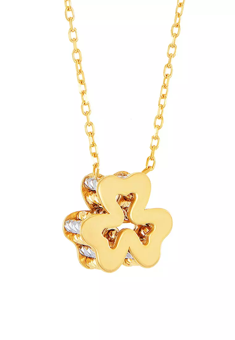 HABIB Oro Italia 916 Yellow and White Gold Necklace GC29850923 YW BI