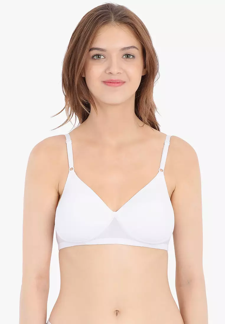 Lightly Padded Non-Wired Full Cup Multiway Backless T-Shirt Bra In