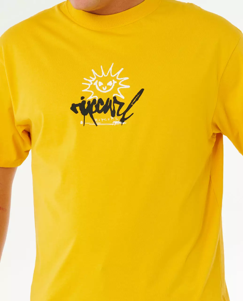 Rip Curl Men Inner Visions Rotten Sun Loose Tee - Royal Yellow