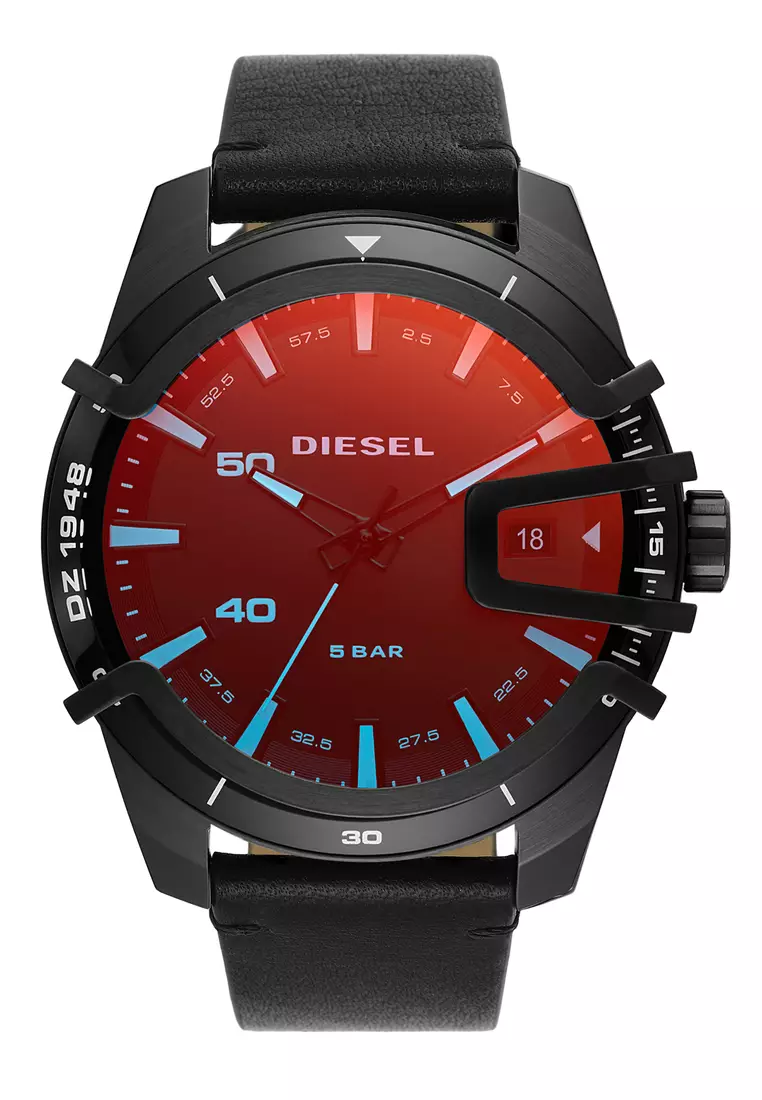 Red cheap watch diesel