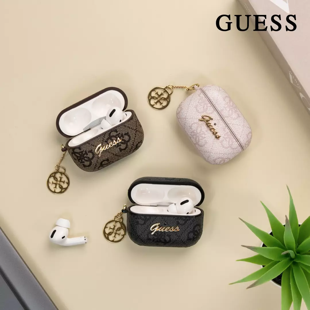 AirPods Pro (1st Generation) - GUESS - Silicone Case with 4G Charm - P