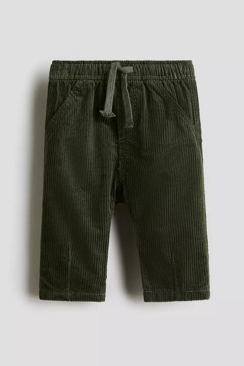 Cotton corduroy trousers