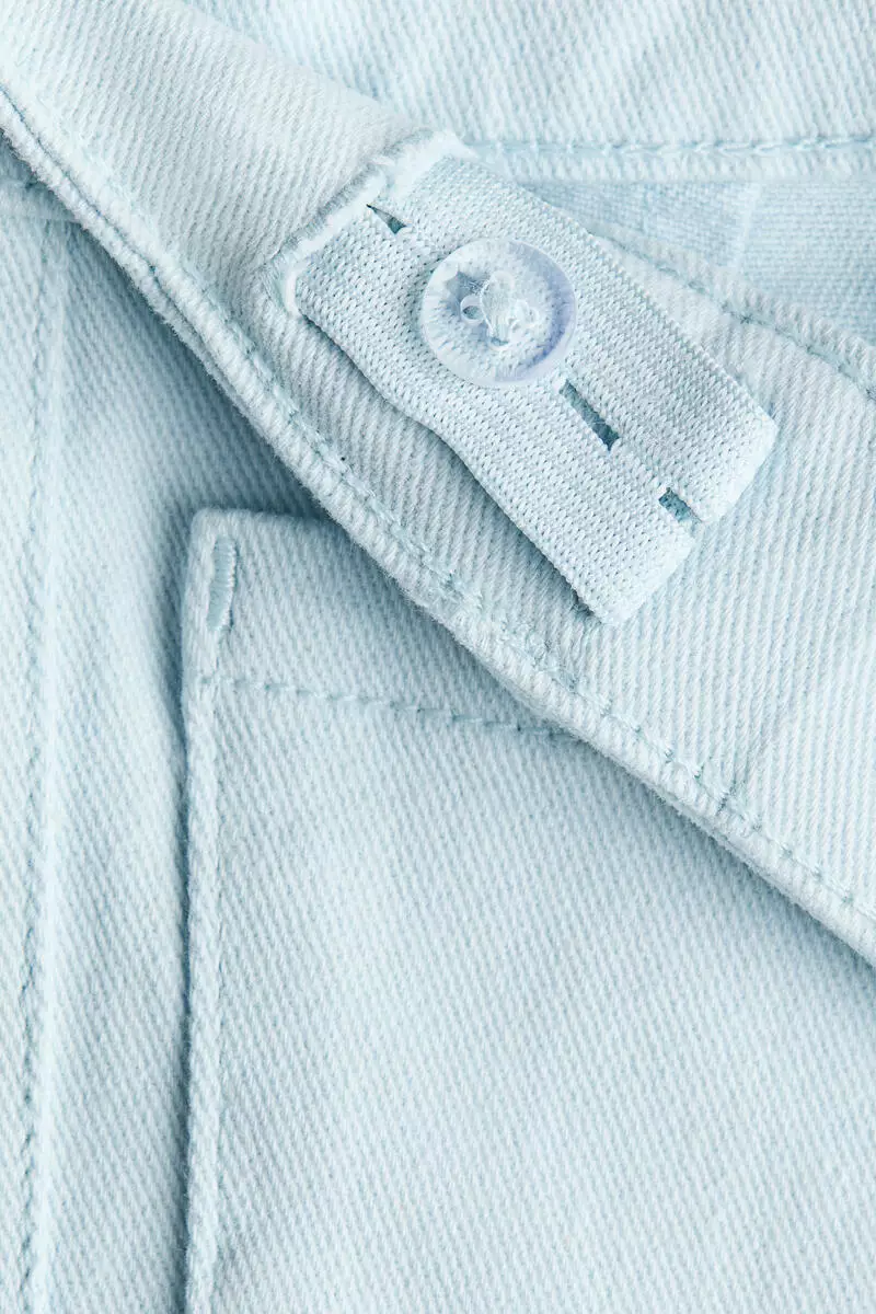 Flared twill trousers