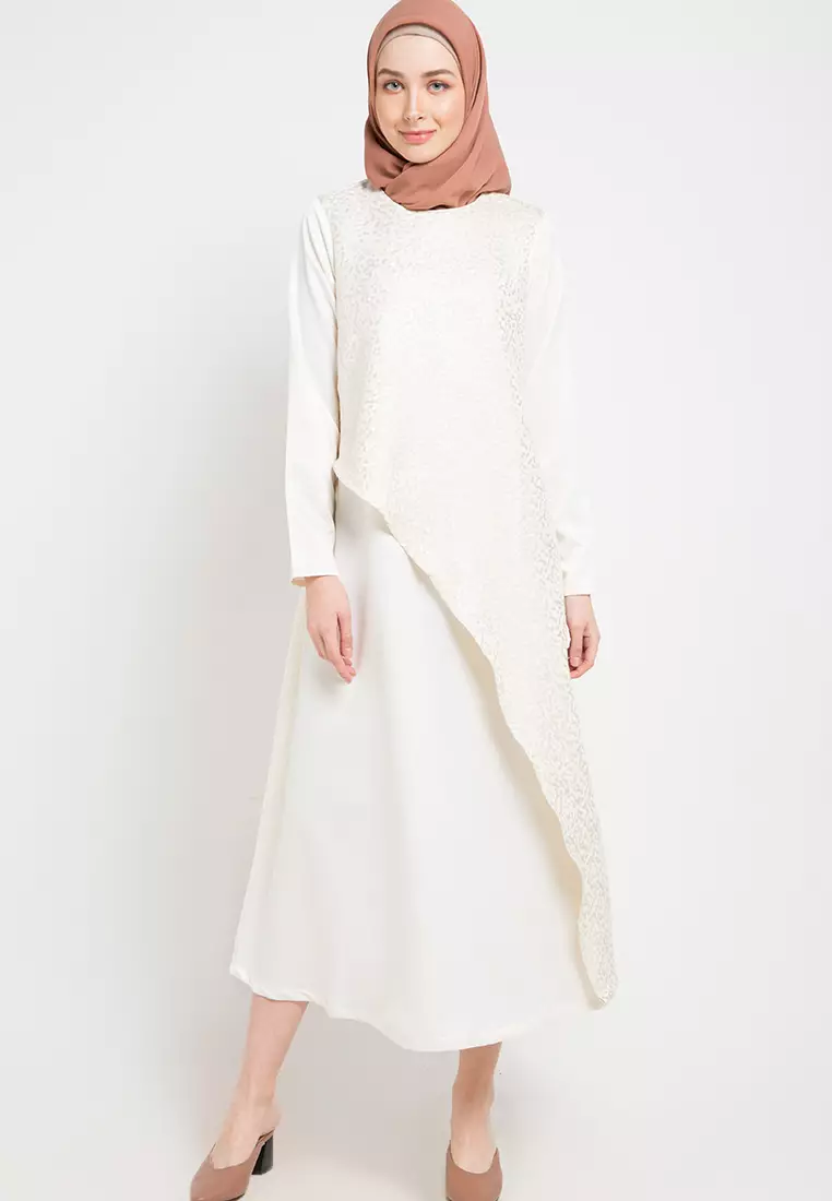 Sabia Maxi Dress In Off White