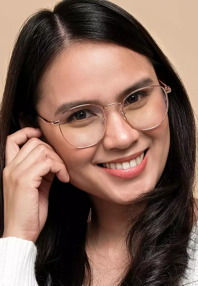 Rose gold eyeglasses frames 2025