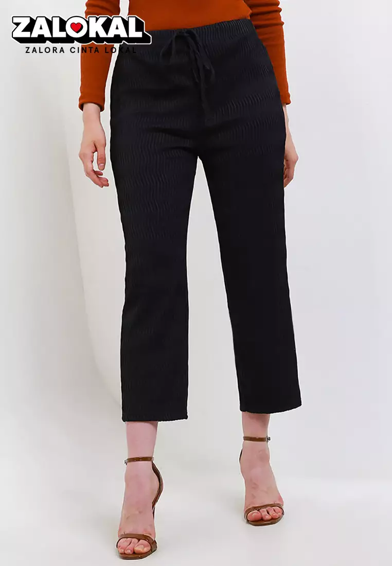 Cindy Straight Plisket Pants