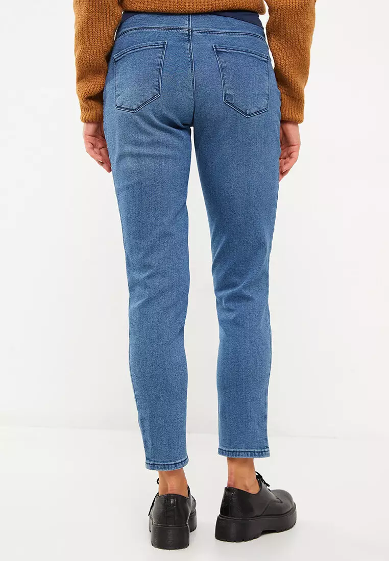 Gap - Maternity Solid Blue Jeans 28 Waist (Maternity) - 65% off