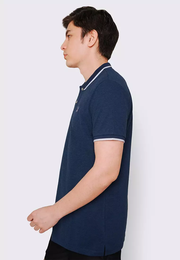 Polo Pique With Contrast Trim