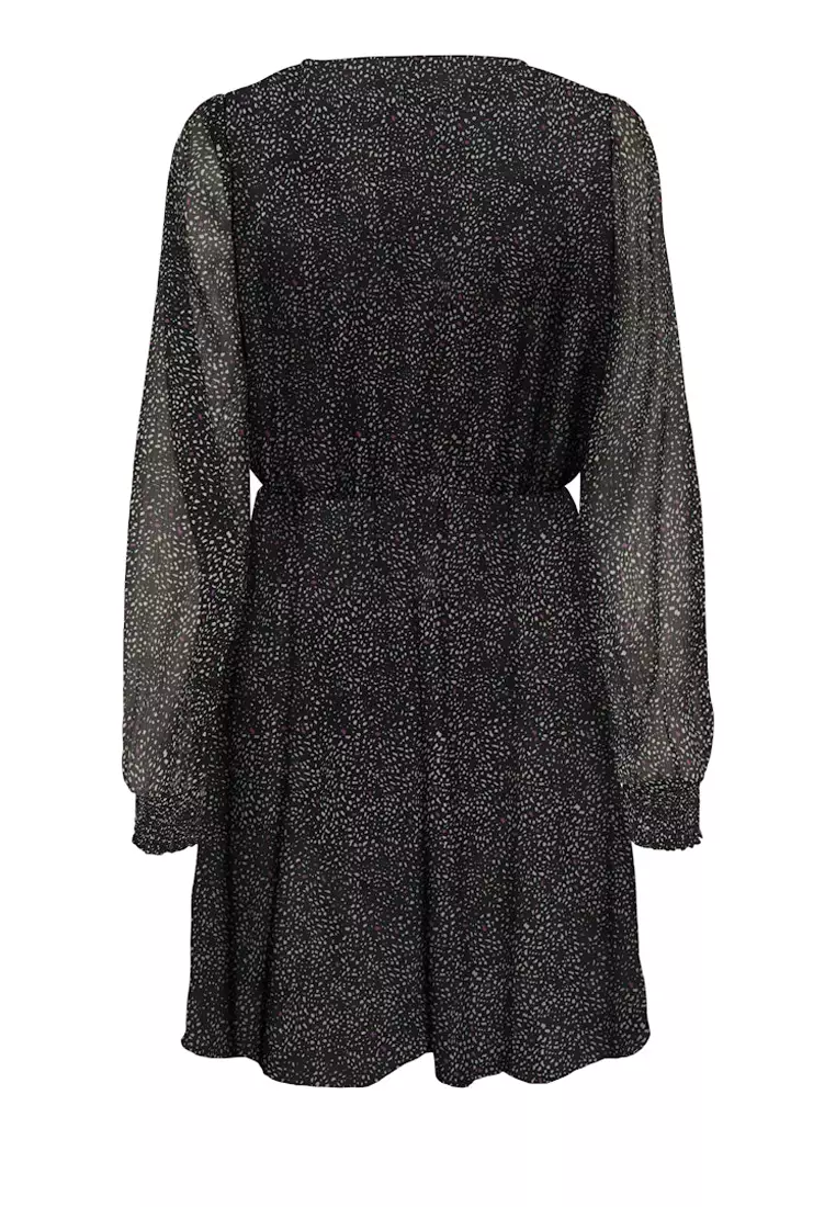 Long Sleeve Half Placket Dress