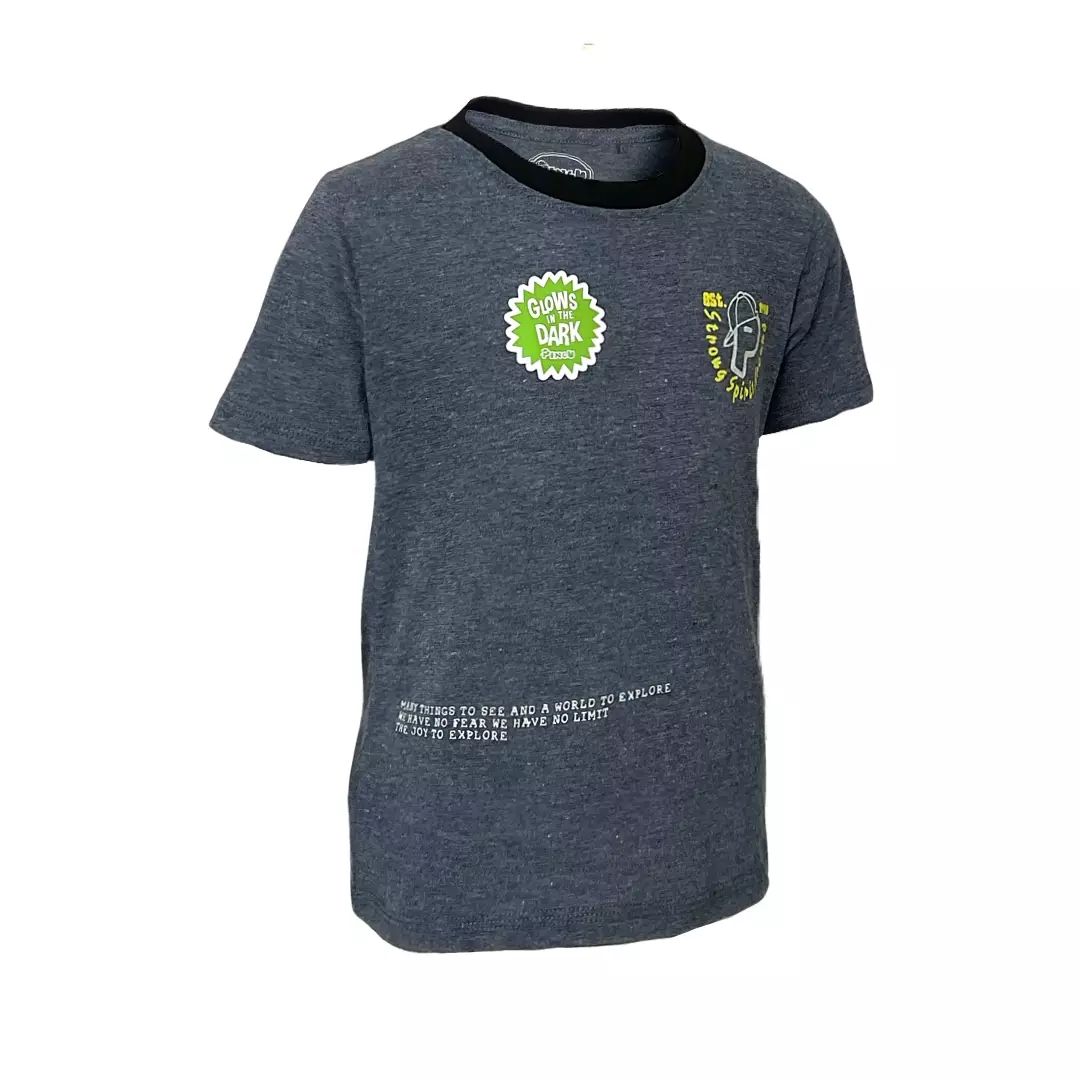 Pingu Kaos Anak Laki Laki Glows In The Dark Abu 92005528