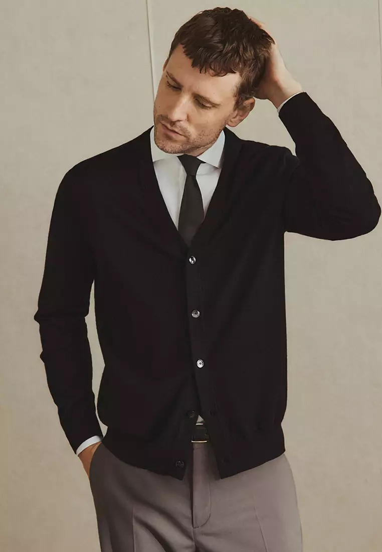 100% 美麗諾羊毛針織外套