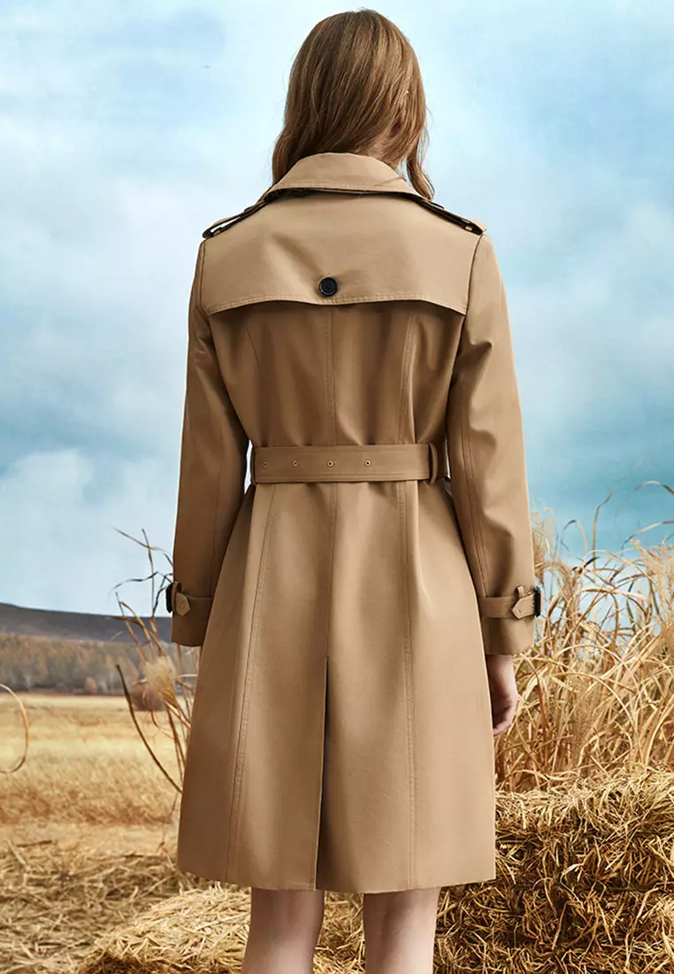 British-style Slim Fit Trench Coat GJW-NF73108