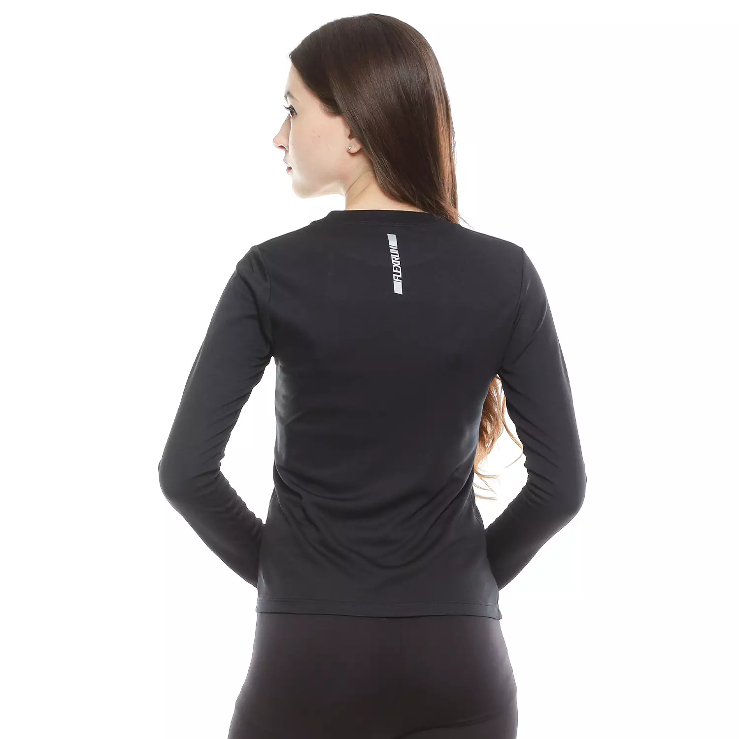 Long Sleeves Running Tee Flexrun series Black