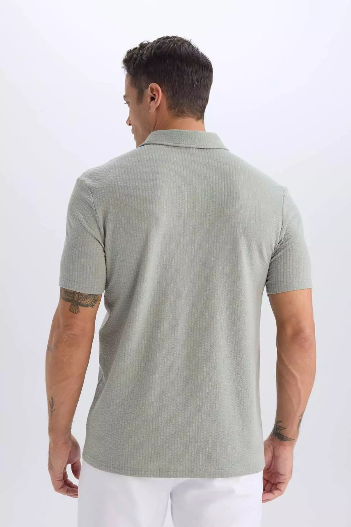 Slim Fit Slim Fit Cotton Short Sleeve Polo T-Shirt X2594Az25Sp